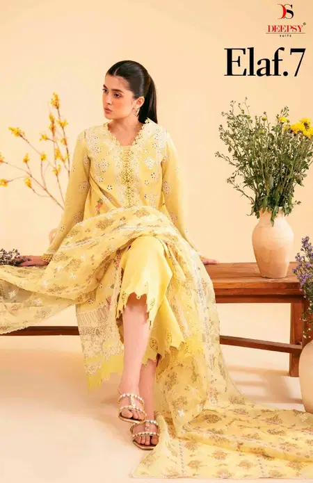 Elaf 7 By Deepsy Cotton Pakistani Salwar Suits Wholesale Price In Surat
